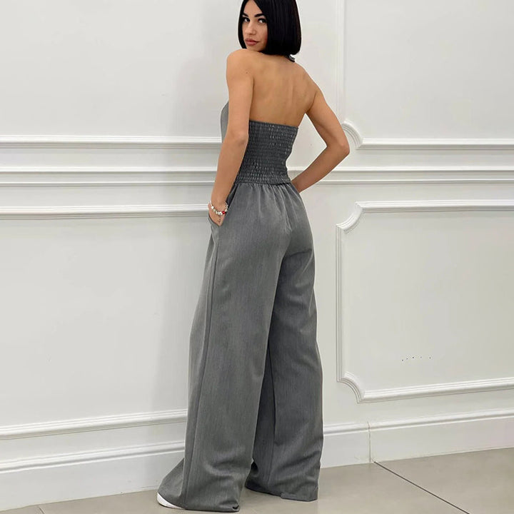 Aria – Women’s Sleeveless Button-Front Jumpsuit