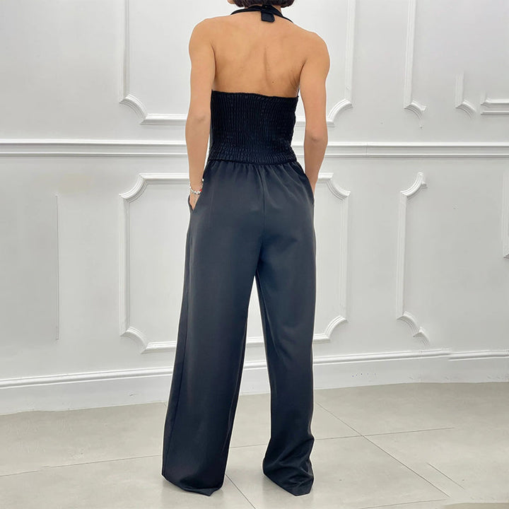 Aria – Women’s Sleeveless Button-Front Jumpsuit