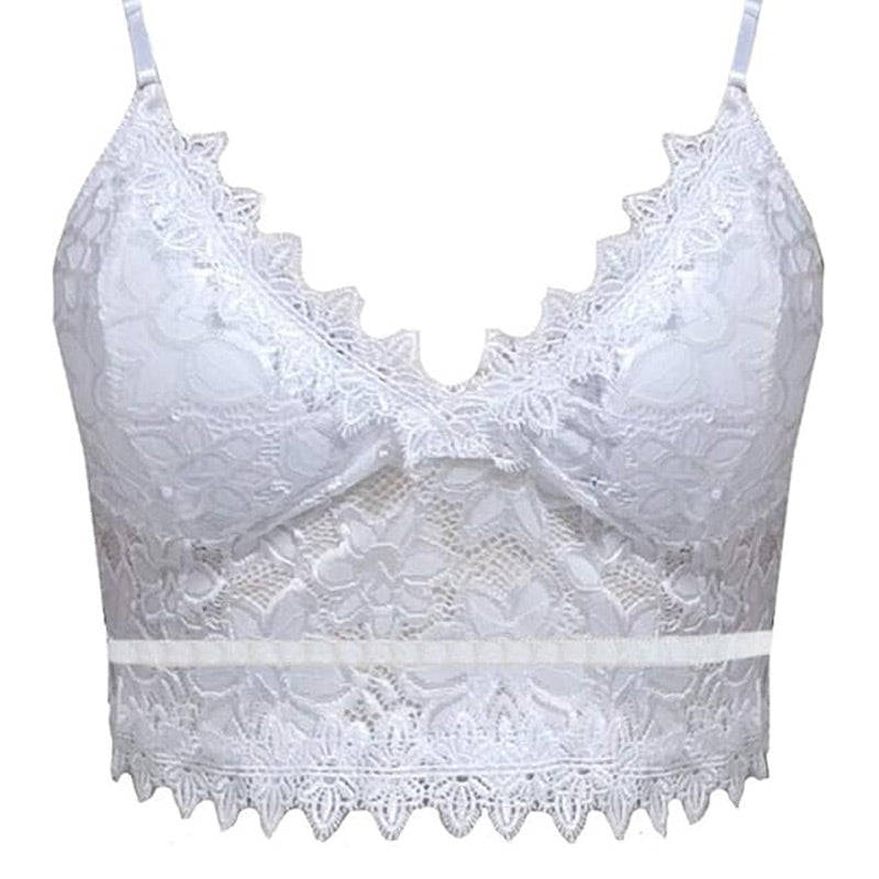 Emery – Women’s Floral Lace Cami Crop Top