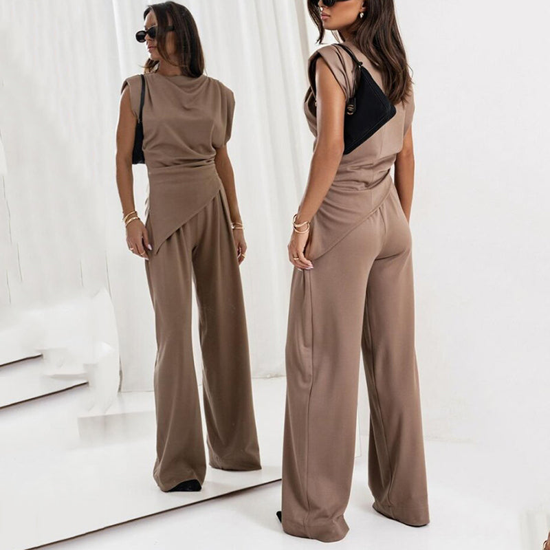 Leonora – Elegant Solid-Coloured Two-Piece Set for Women
