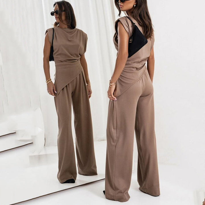 Leonora – Elegant Solid-Coloured Two-Piece Set for Women