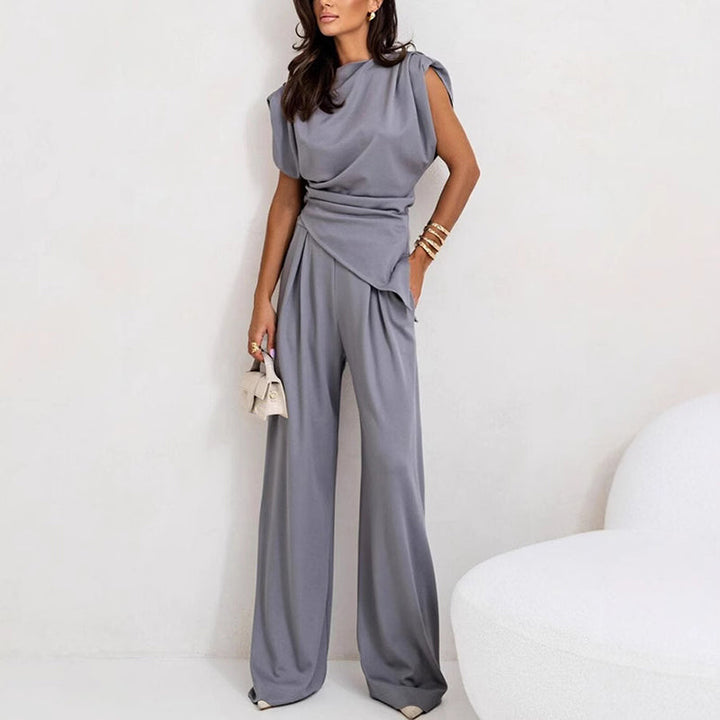 Leonora – Elegant Solid-Coloured Two-Piece Set for Women