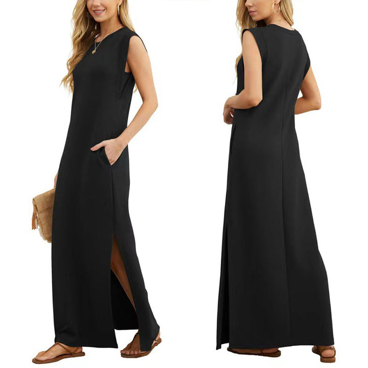 Aria – Women’s Casual Dress with Split Hem