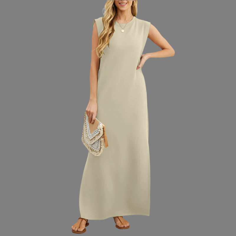 Aria – Women’s Casual Dress with Split Hem