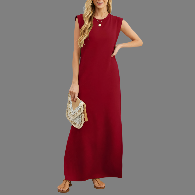 Aria – Women’s Casual Dress with Split Hem
