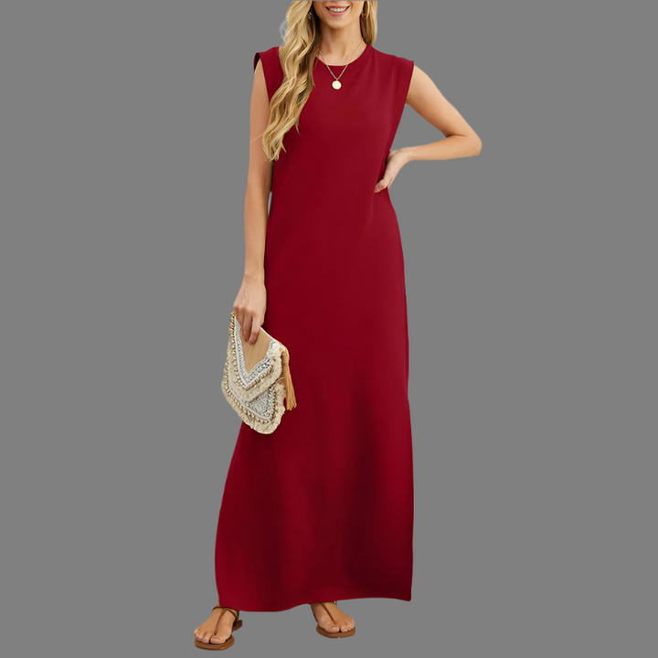 Aria – Women’s Casual Dress with Split Hem