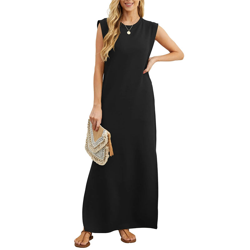 Aria – Women’s Casual Dress with Split Hem