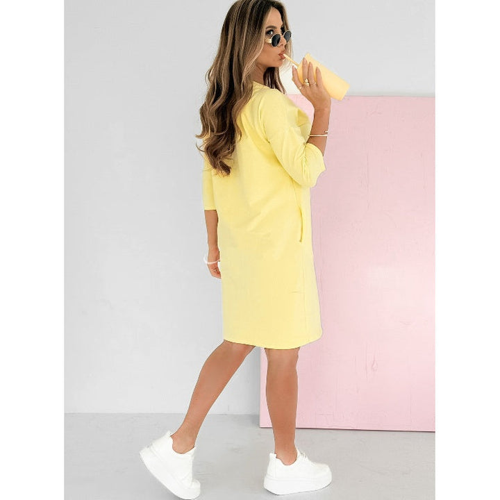 Maribel – Everyday Comfort Women’s Pocket Midi Dress