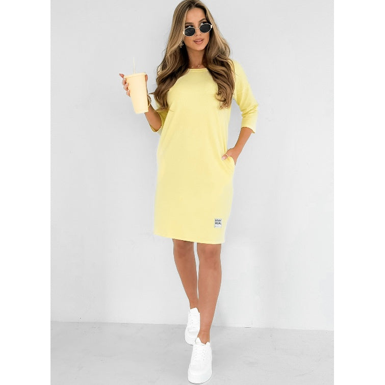 Maribel – Everyday Comfort Women’s Pocket Midi Dress