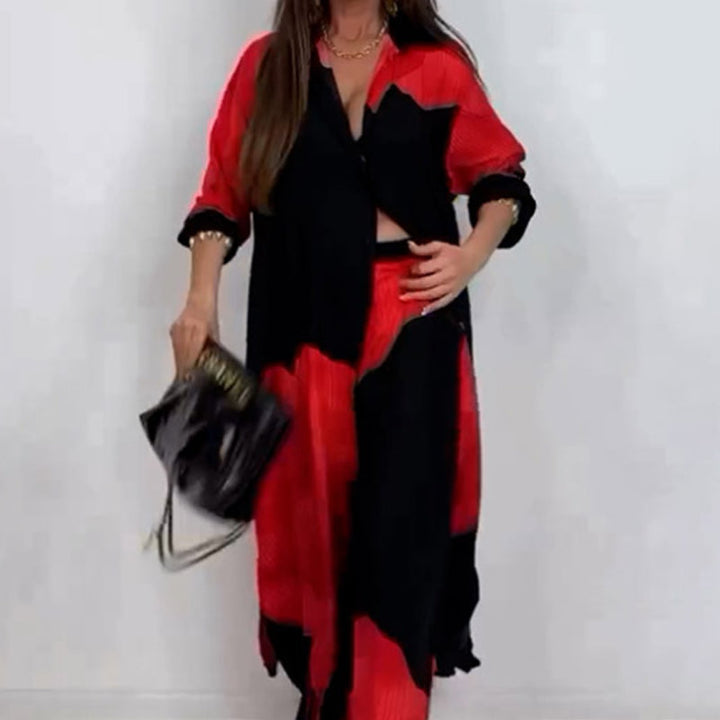 Margarette – Flowy Women’s Lounge Shirt & Trouser Set
