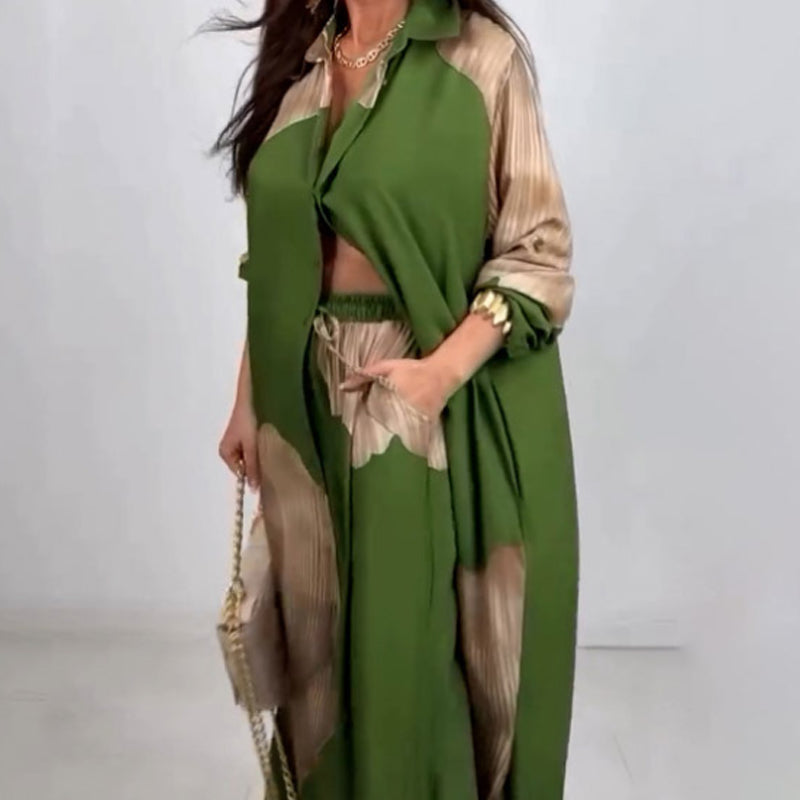 Margarette – Flowy Women’s Lounge Shirt & Trouser Set