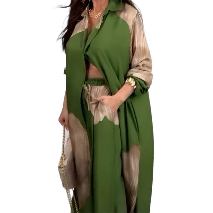 Margarette – Flowy Women’s Lounge Shirt & Trouser Set