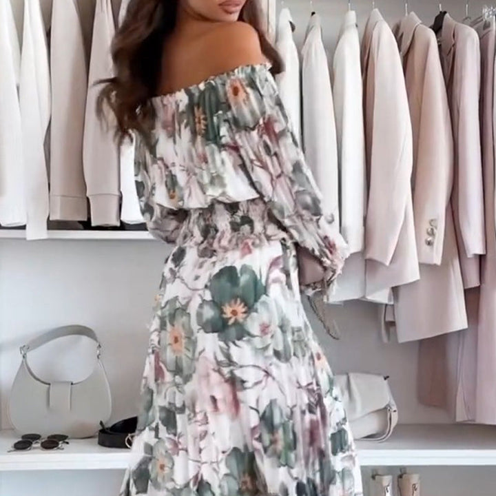 Giulia – Off-Shoulder Blouse & Maxi Skirt Set for Women