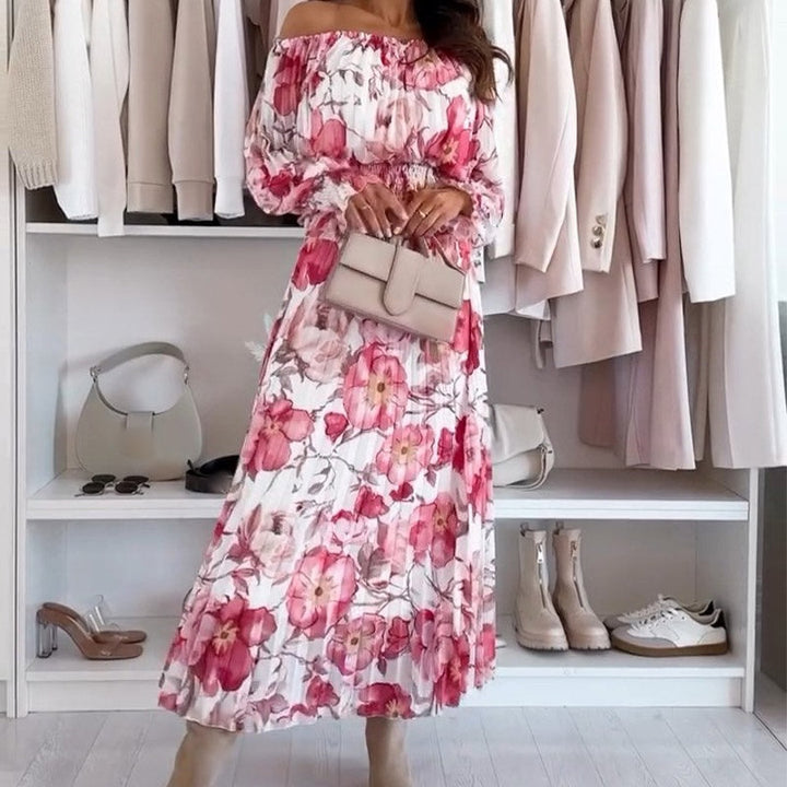 Giulia – Off-Shoulder Blouse & Maxi Skirt Set for Women