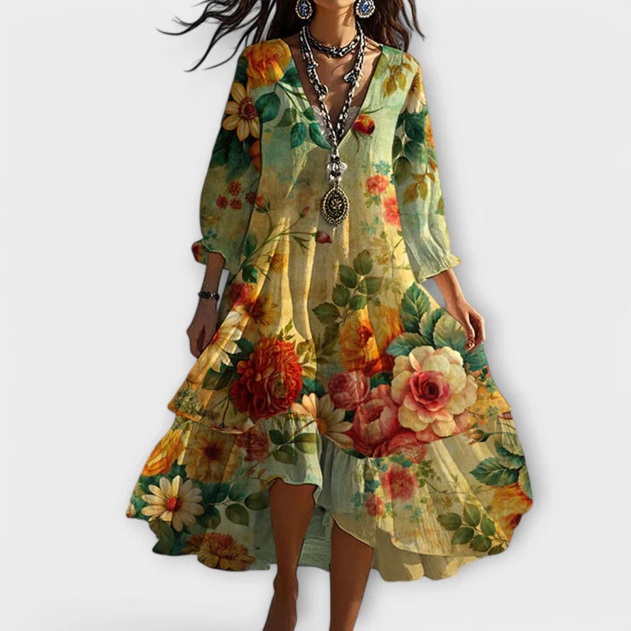 Elise – Breezy Floral Women’s Day Dress