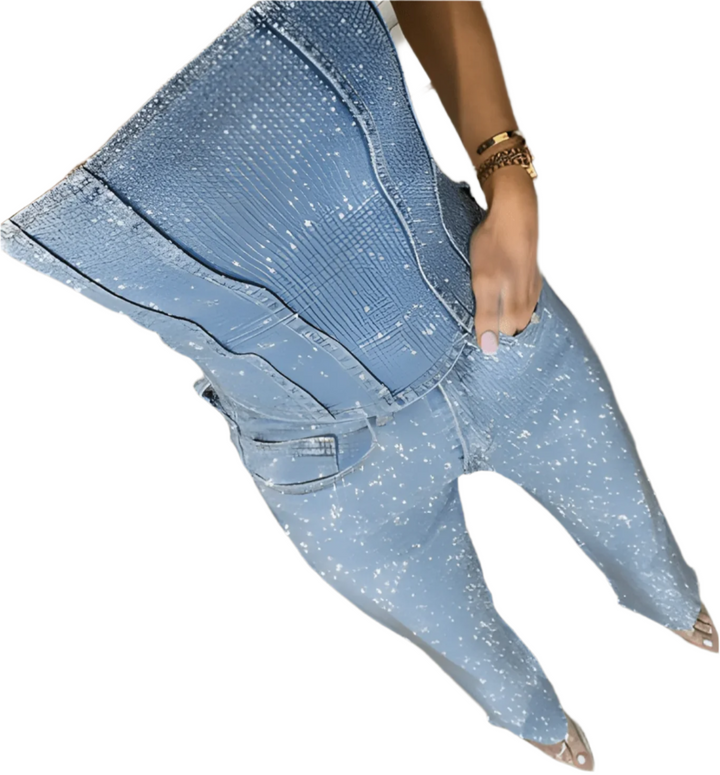 Arriane – Shiny Wide-Leg Women’s Jeans