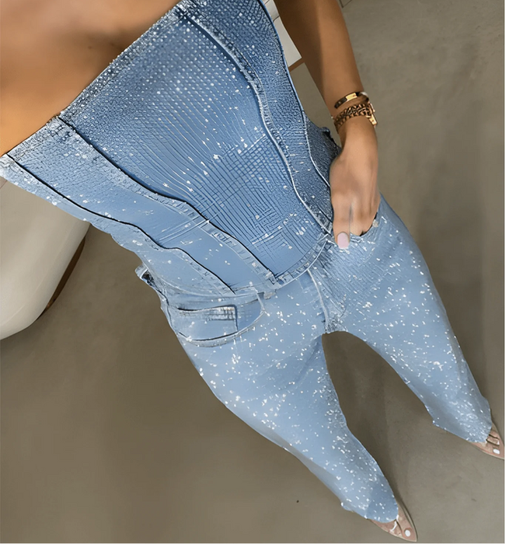 Arriane – Shiny Wide-Leg Women’s Jeans