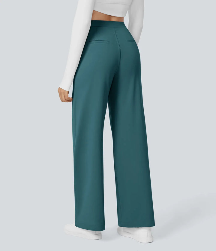 Ellie – High-Waist Women’s Tailored Trousers with Zip Pockets