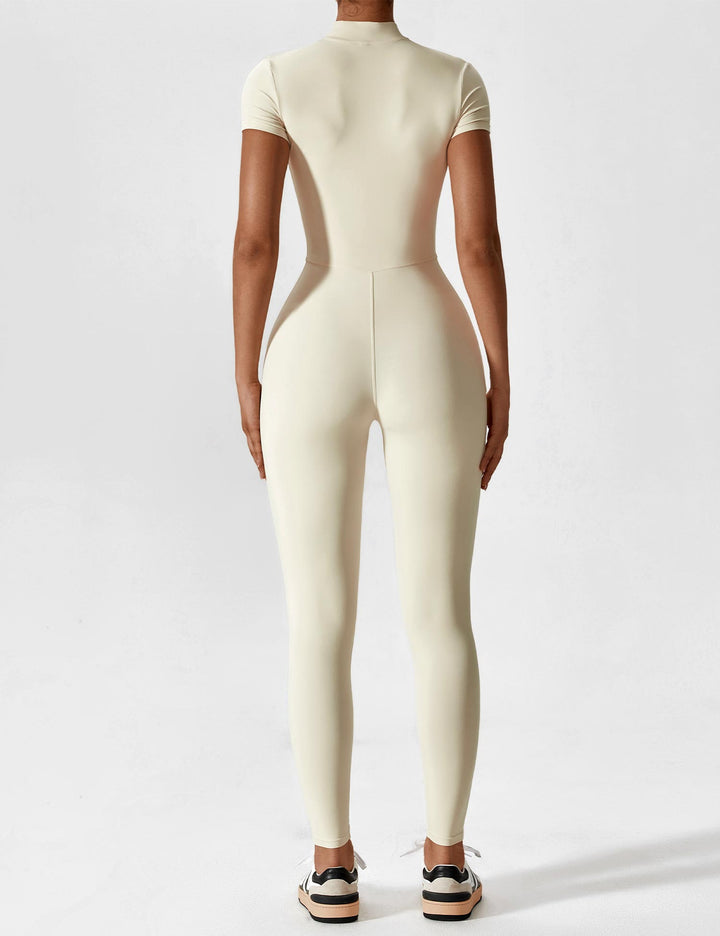 Megan – Sleek Contour Women’s Zipper Jumpsuit