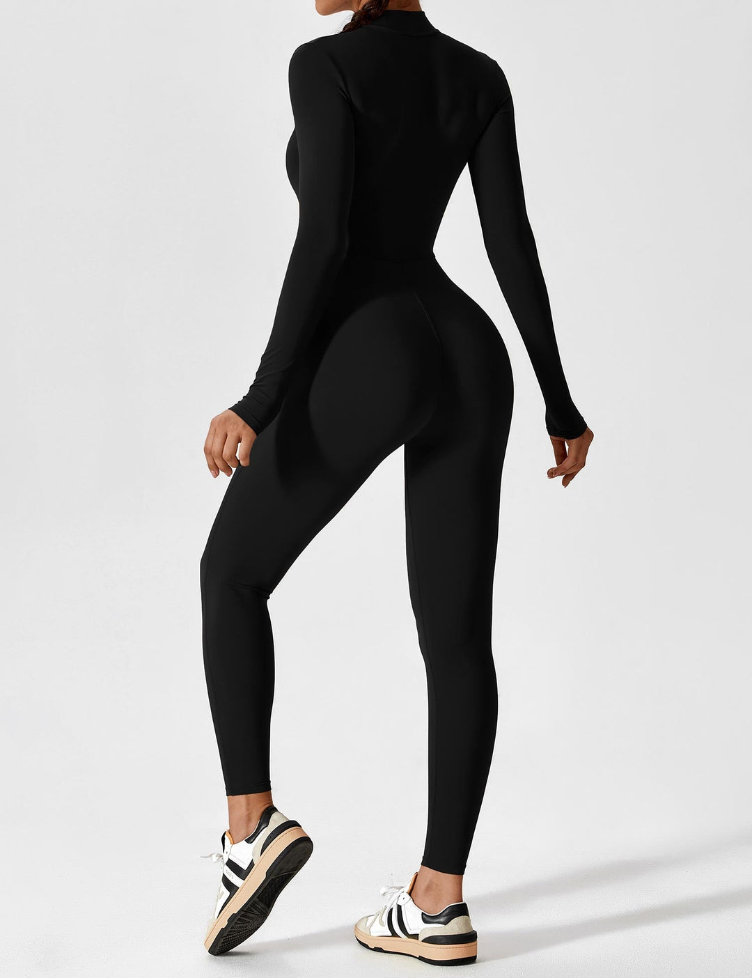 Megan – Sleek Contour Women’s Zipper Jumpsuit