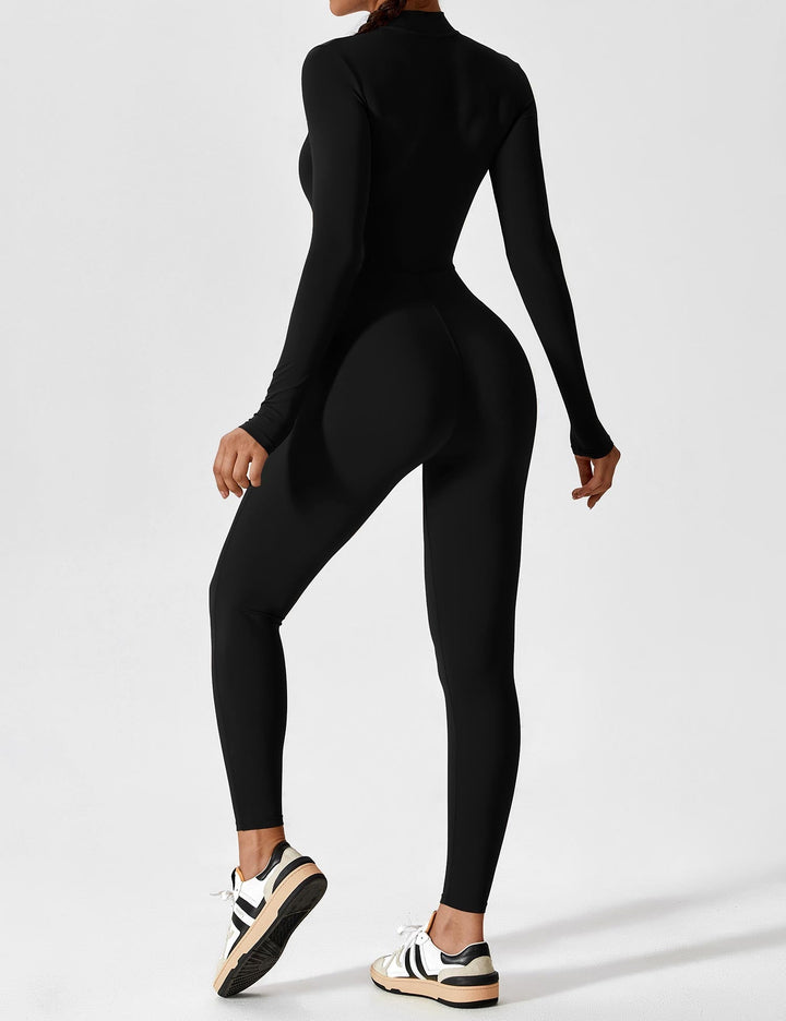 Megan – Sleek Contour Women’s Zipper Jumpsuit