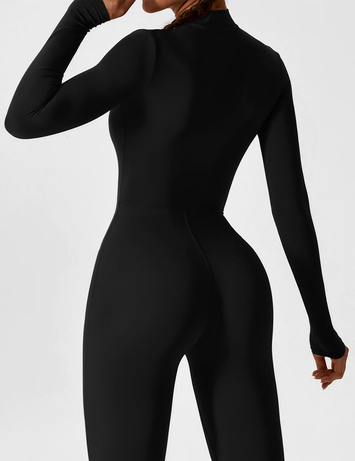 Megan – Sleek Contour Women’s Zipper Jumpsuit