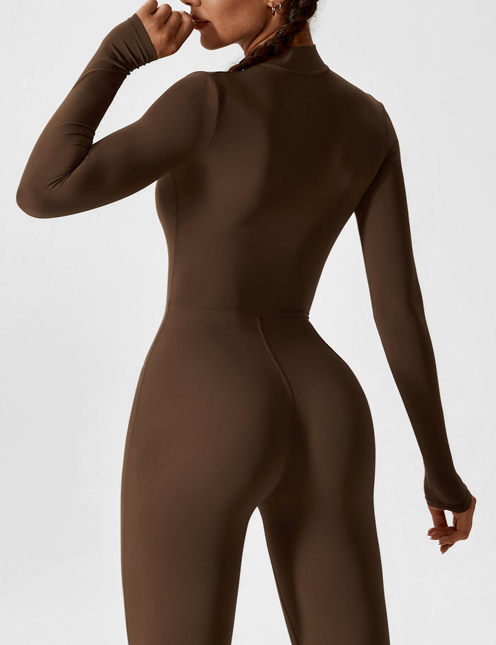 Megan – Sleek Contour Women’s Zipper Jumpsuit