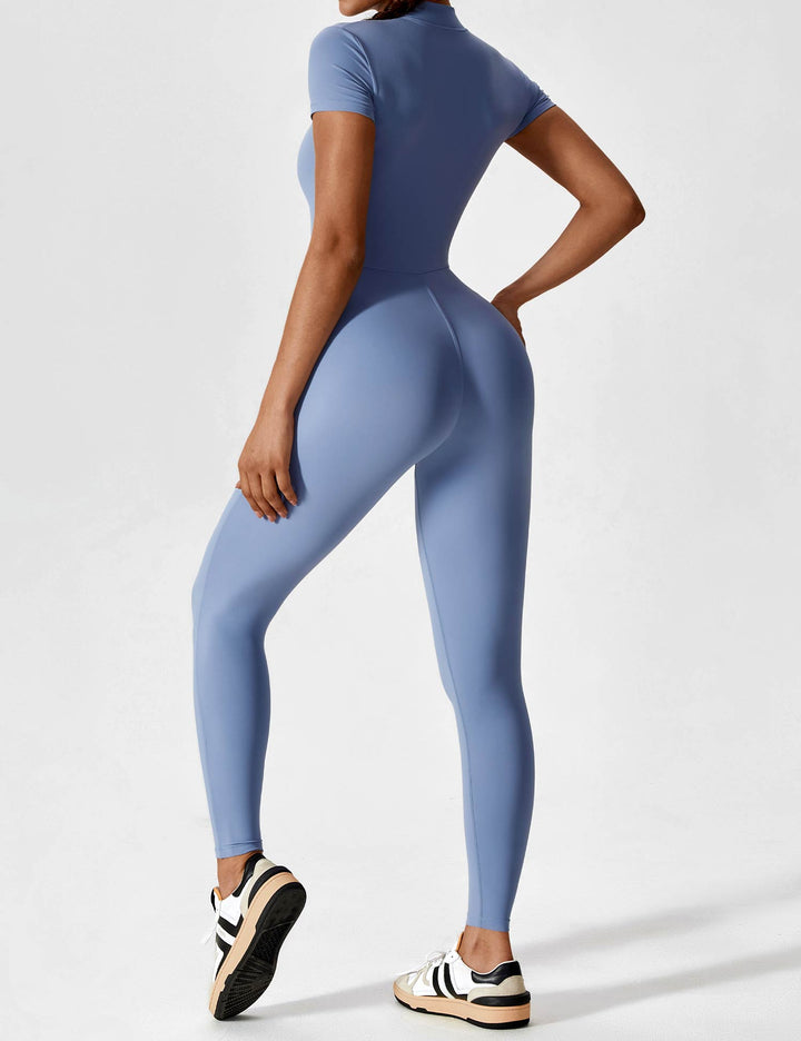 Megan – Sleek Contour Women’s Zipper Jumpsuit