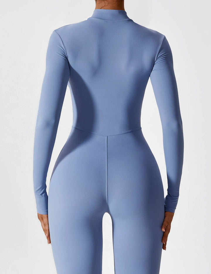 Megan – Sleek Contour Women’s Zipper Jumpsuit