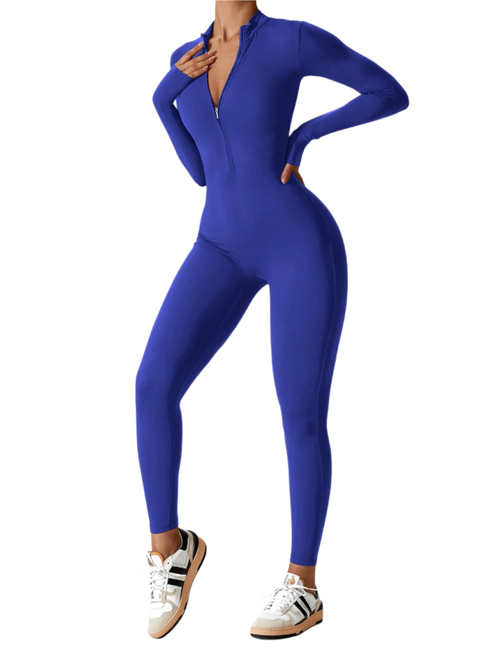 Megan – Sleek Contour Women’s Zipper Jumpsuit