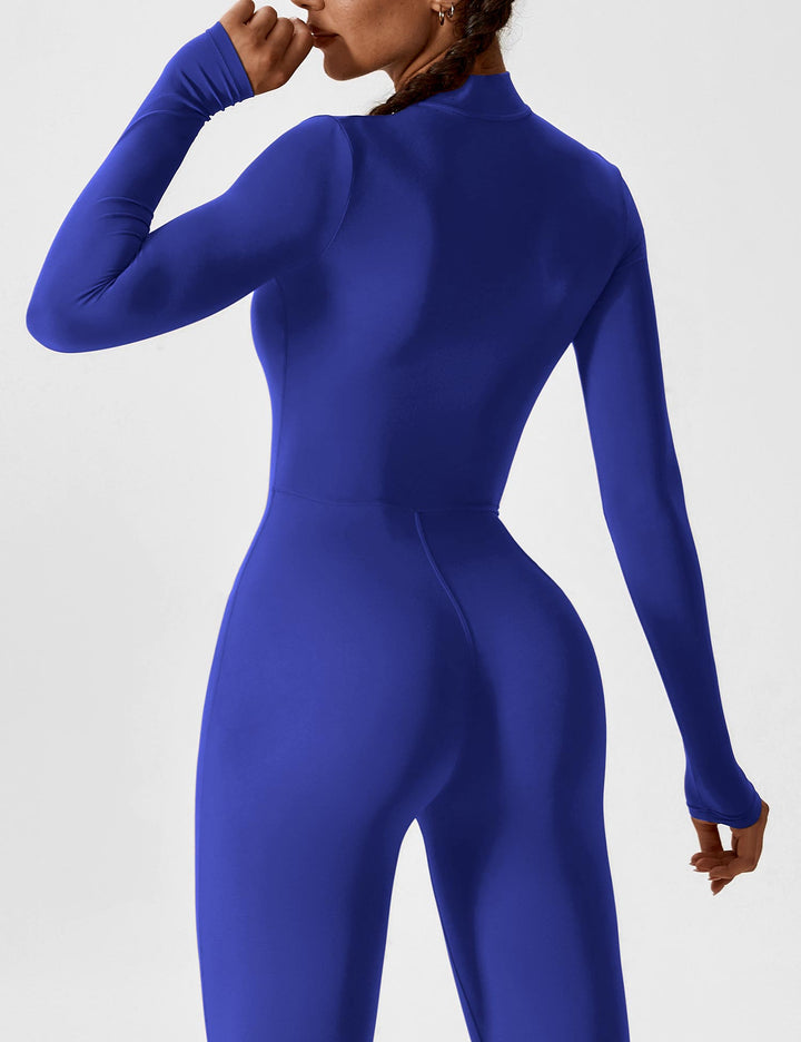 Megan – Sleek Contour Women’s Zipper Jumpsuit