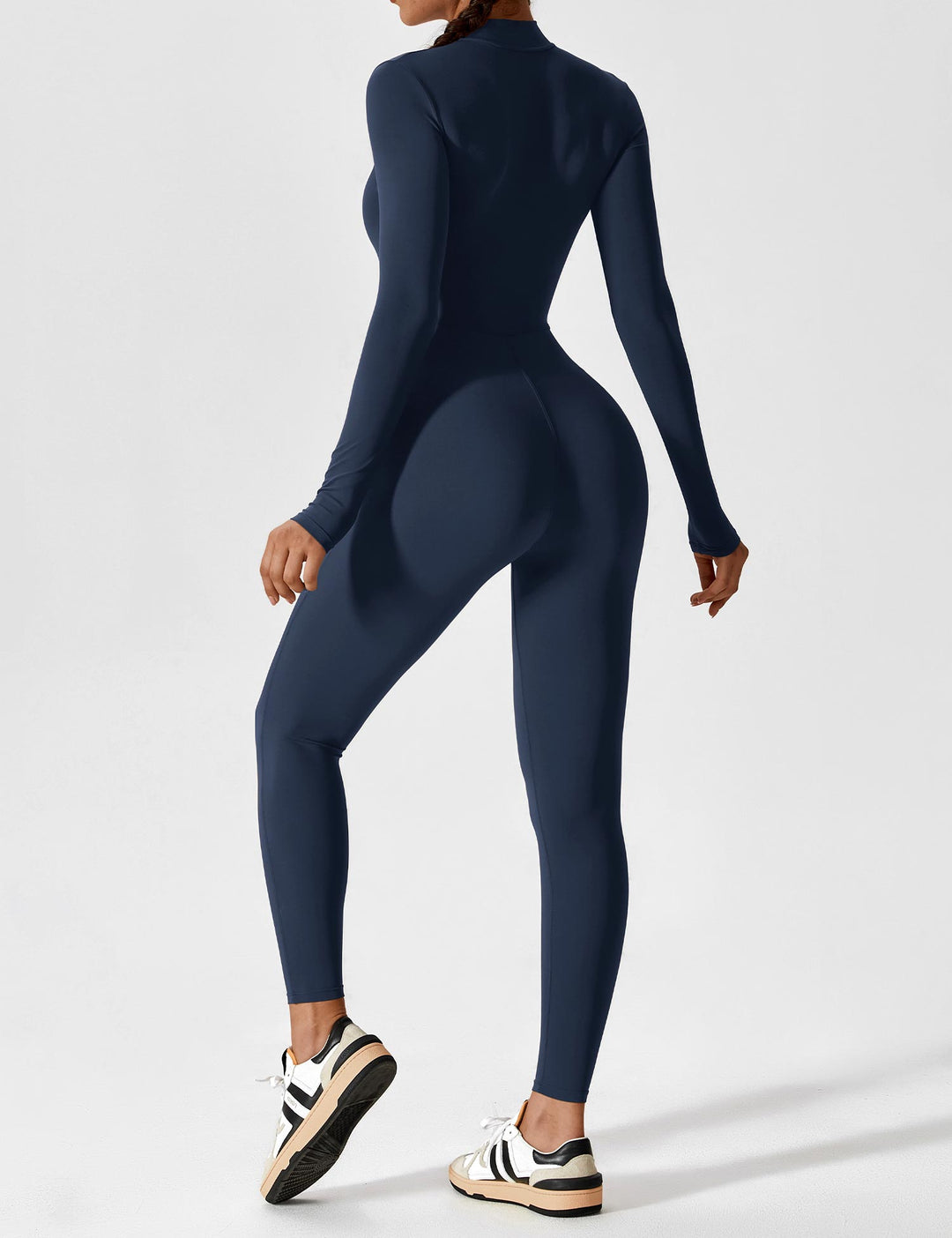 Megan – Sleek Contour Women’s Zipper Jumpsuit