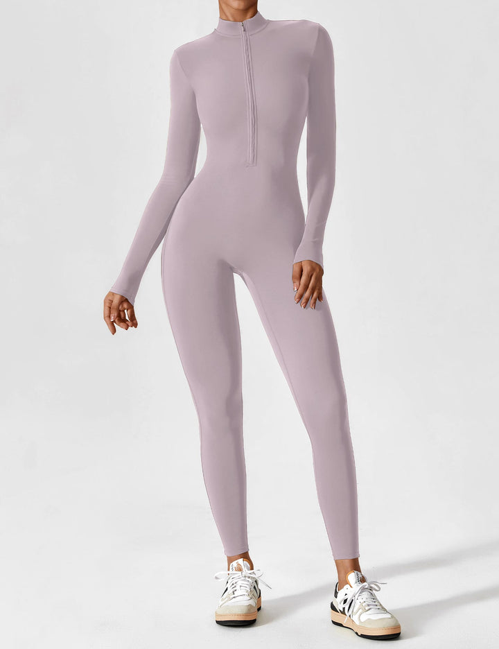 Megan – Sleek Contour Women’s Zipper Jumpsuit