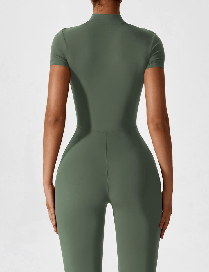 Megan – Sleek Contour Women’s Zipper Jumpsuit