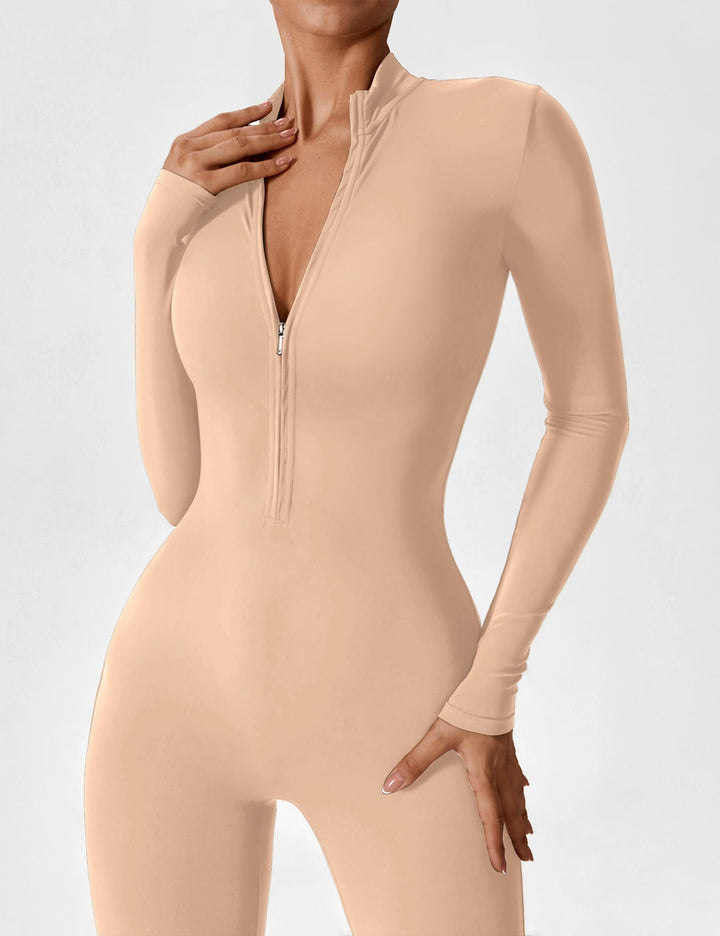 Megan – Sleek Contour Women’s Zipper Jumpsuit