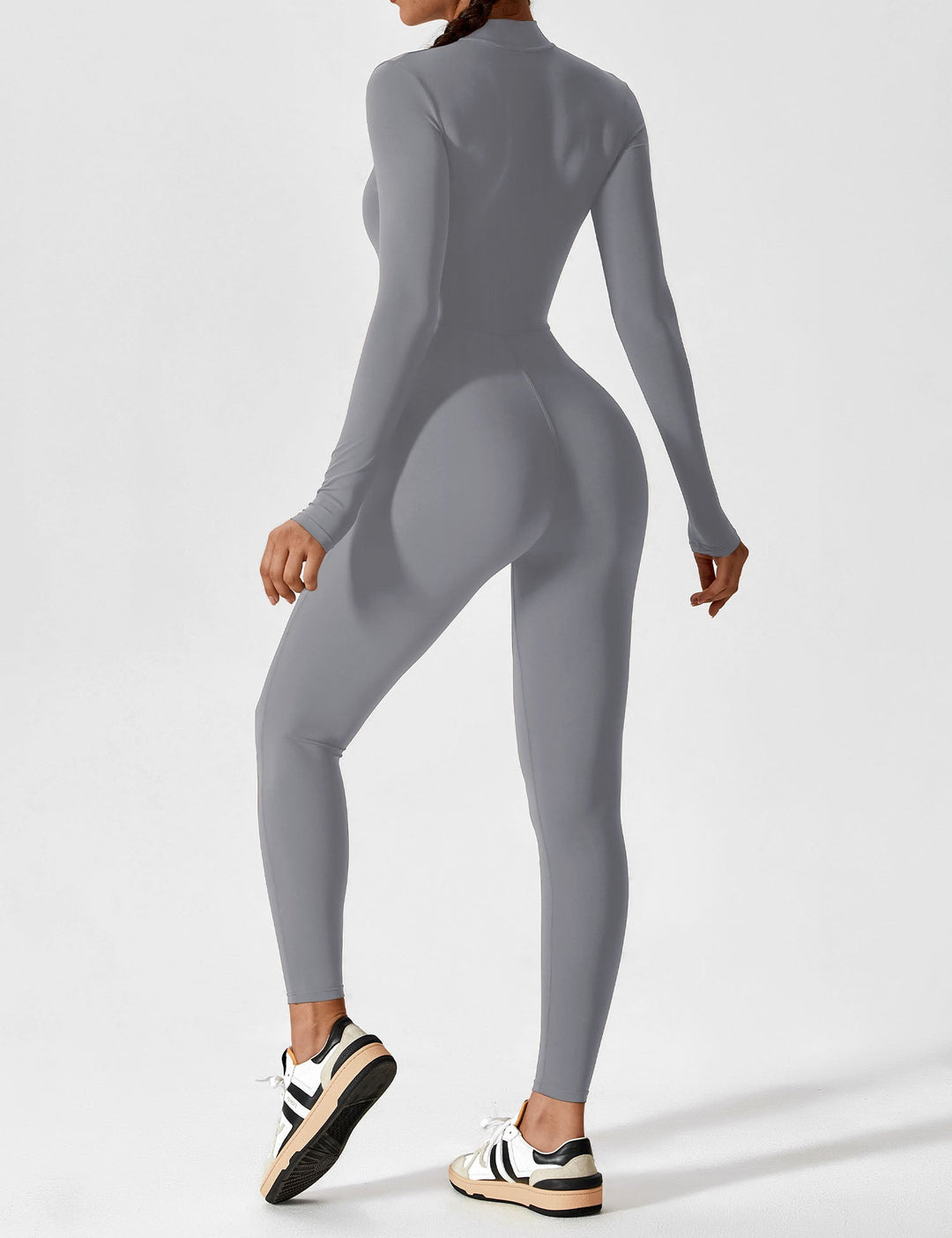 Megan – Sleek Contour Women’s Zipper Jumpsuit