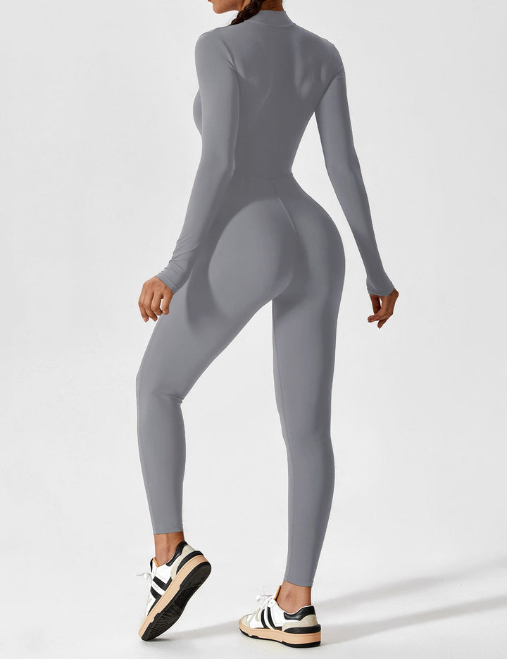 Megan – Sleek Contour Women’s Zipper Jumpsuit