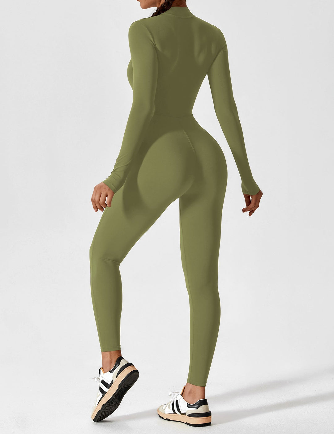 Megan – Sleek Contour Women’s Zipper Jumpsuit
