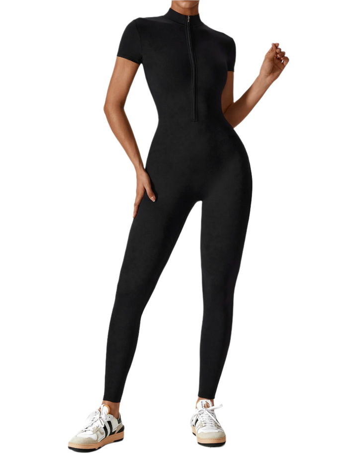 Megan – Sleek Contour Women’s Zipper Jumpsuit