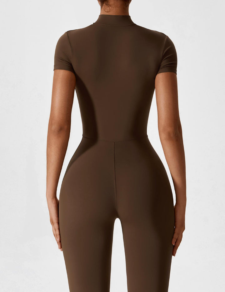 Megan – Sleek Contour Women’s Zipper Jumpsuit