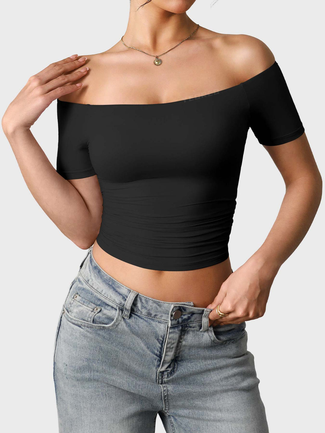 Diane – Women’s Off-Shoulder Y2K Top