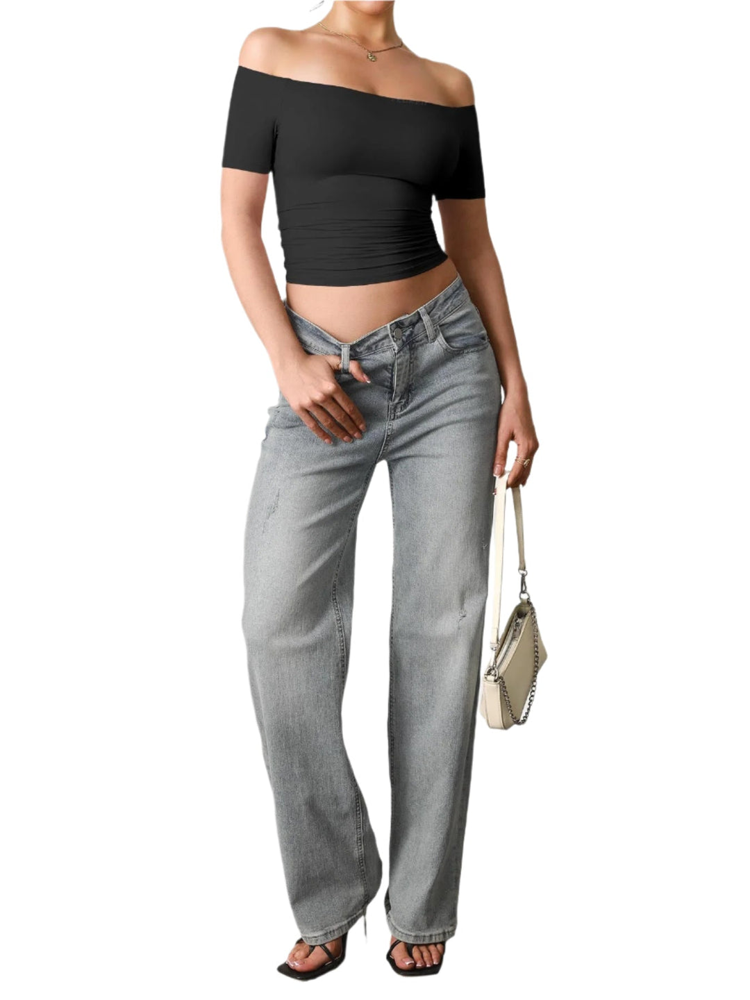 Diane – Women’s Off-Shoulder Y2K Top