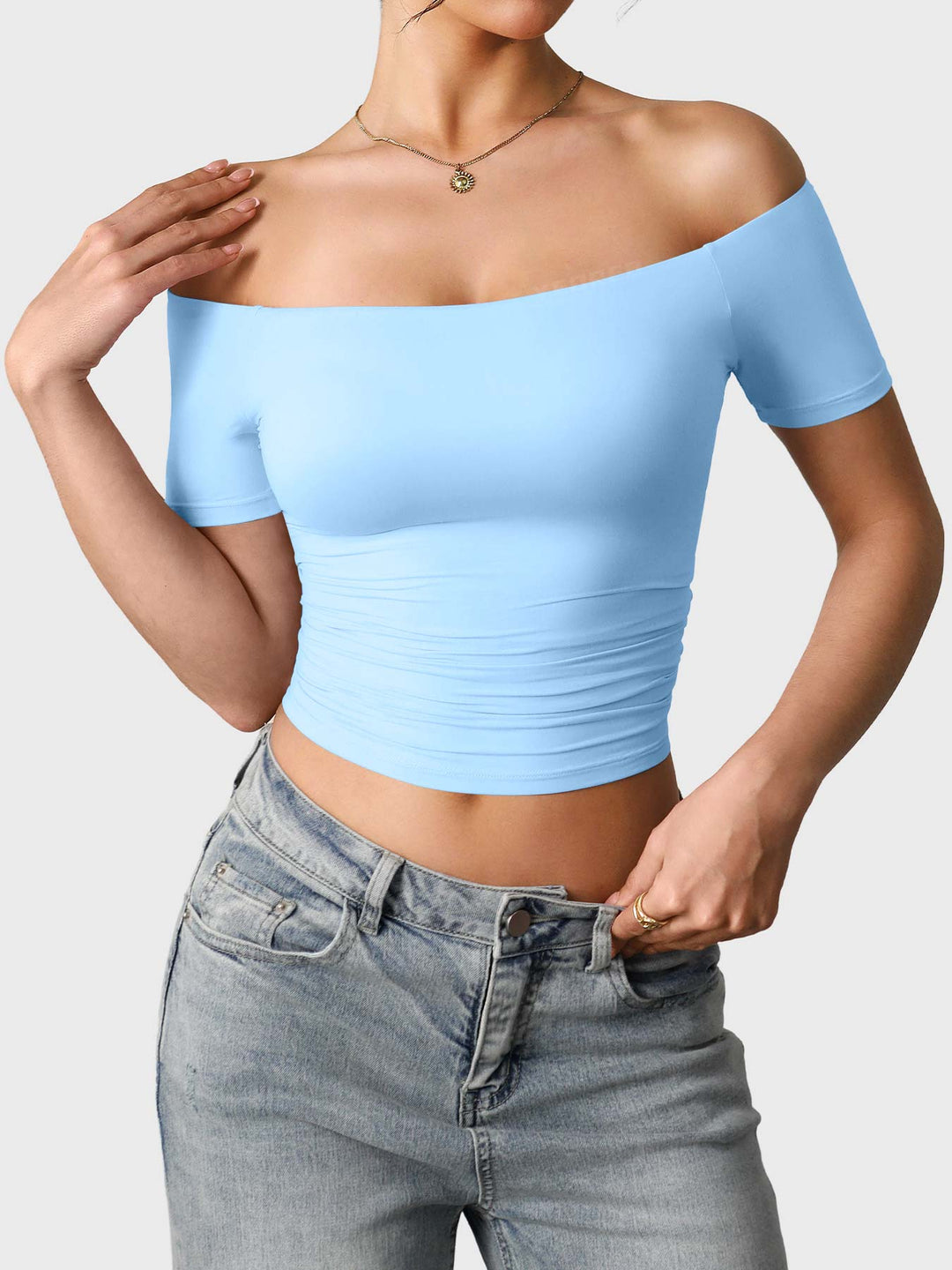 Diane – Women’s Off-Shoulder Y2K Top