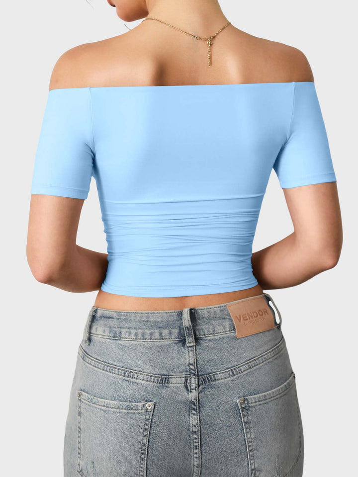 Diane – Women’s Off-Shoulder Y2K Top