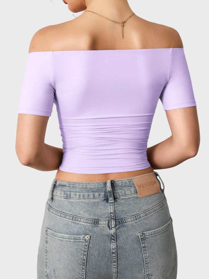 Diane – Women’s Off-Shoulder Y2K Top