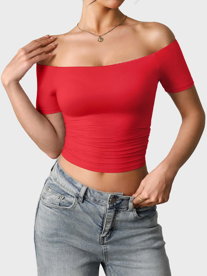 Diane – Women’s Off-Shoulder Y2K Top