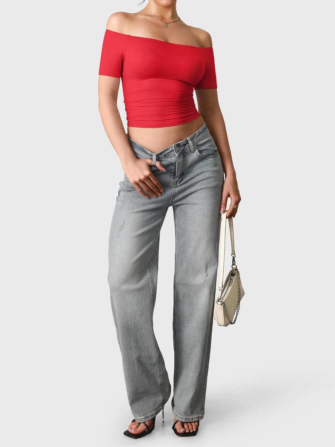 Diane – Women’s Off-Shoulder Y2K Top