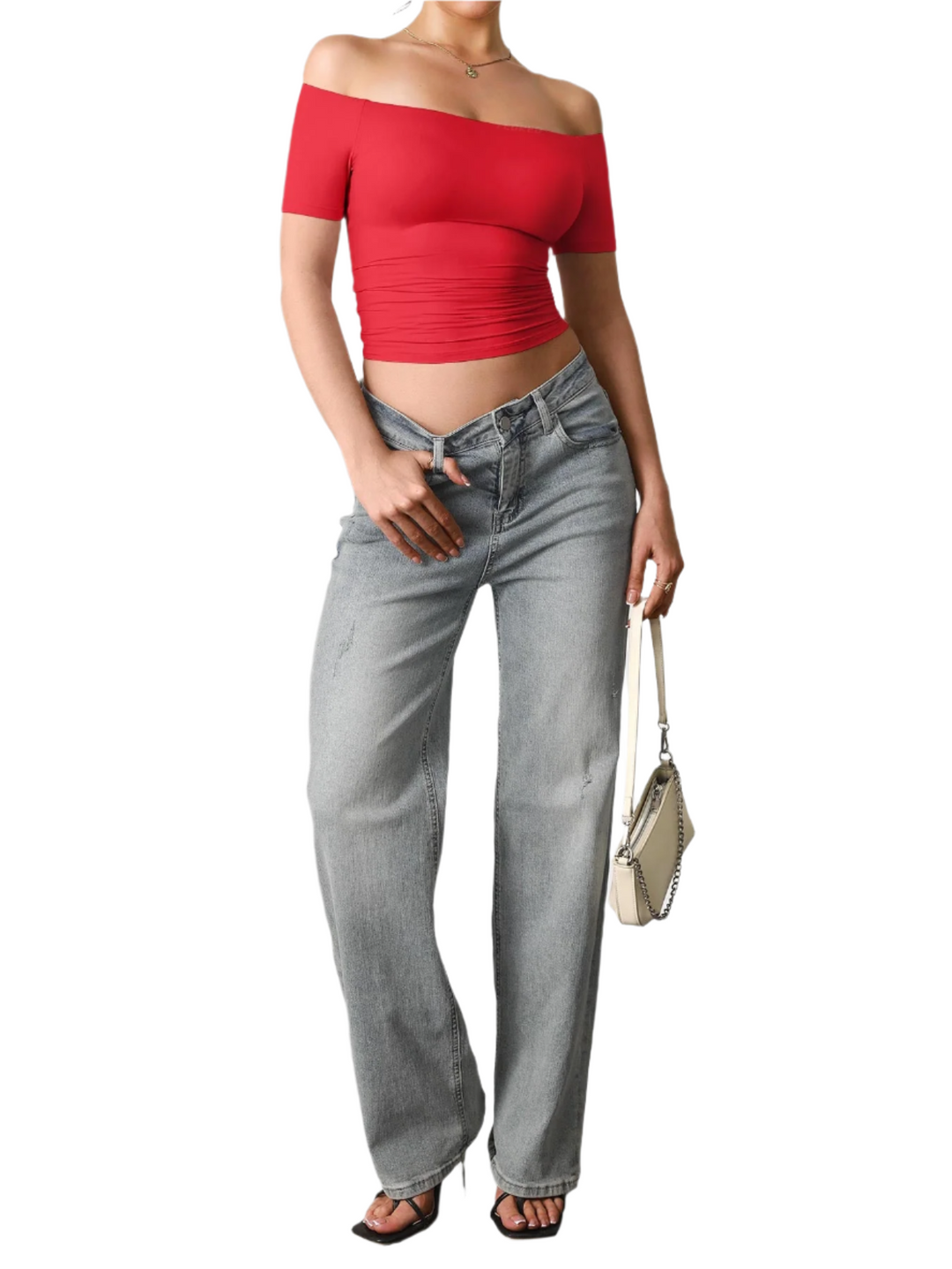 Diane – Women’s Off-Shoulder Y2K Top