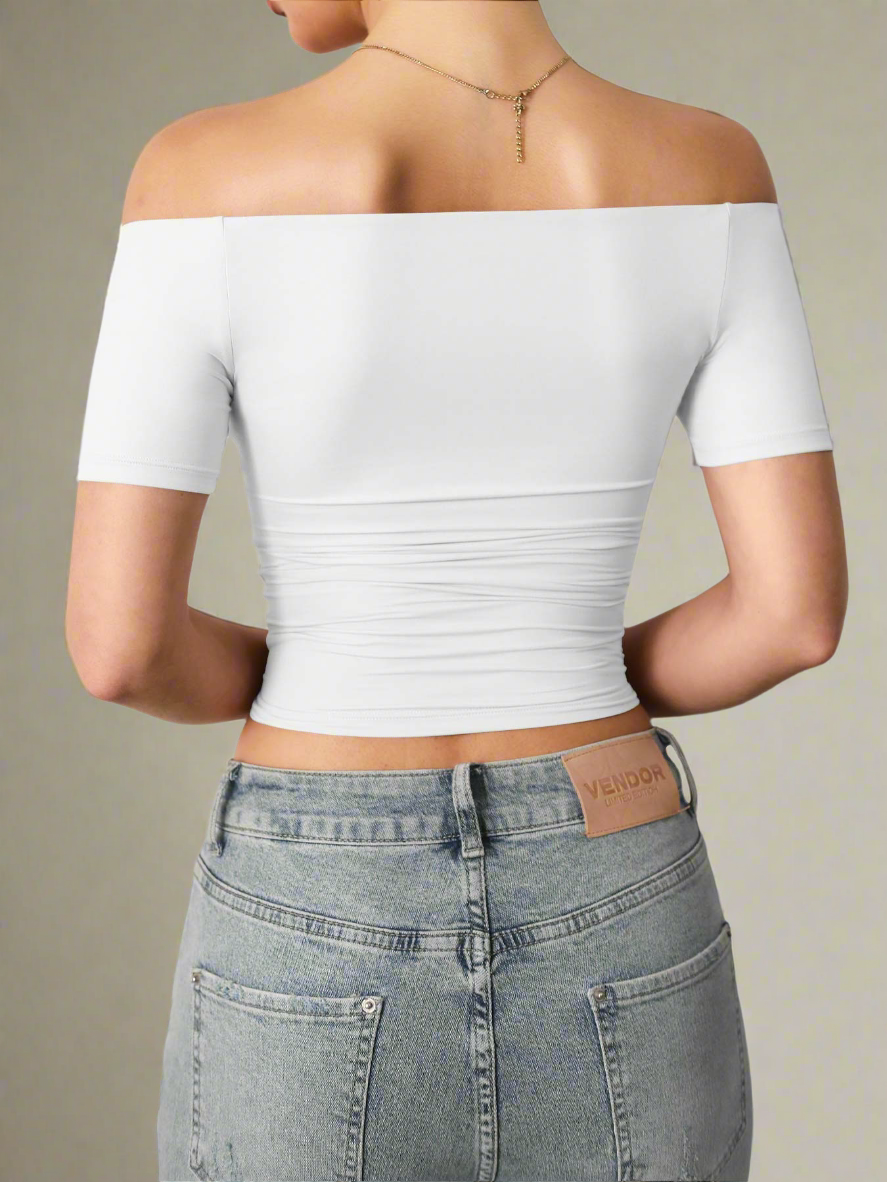 Diane – Women’s Off-Shoulder Y2K Top