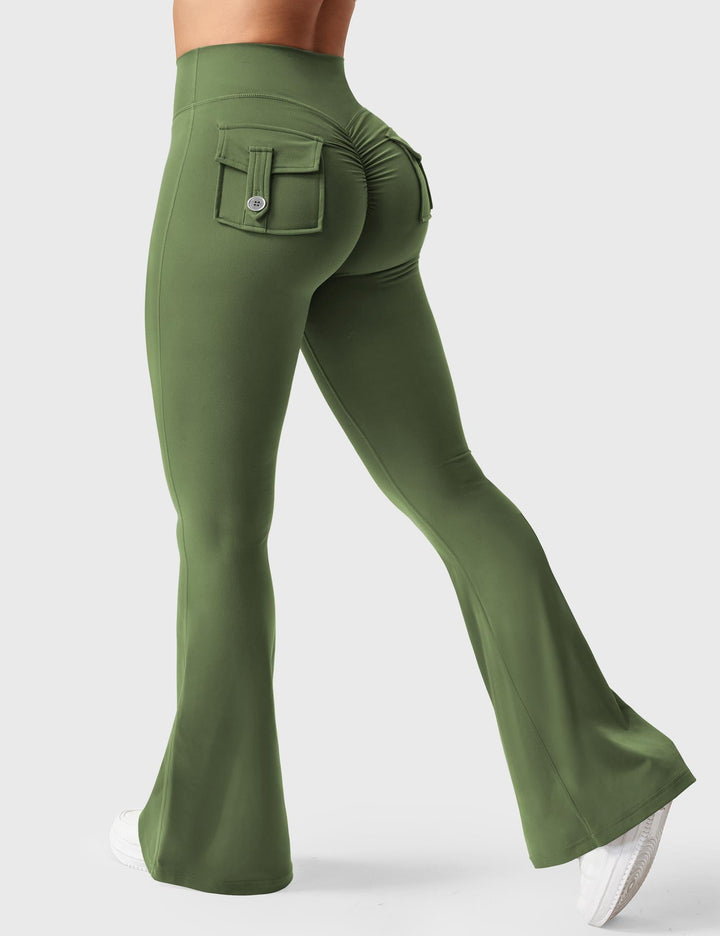 Sabrina – Flared High-Waist Women’s Pocket Leggings